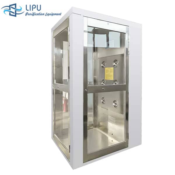 Single Person L-corner Air Shower